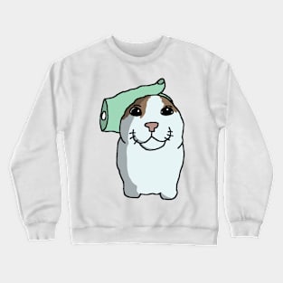 Petting My Cat Before the Nuclear Blast Wave Hits (it's our final moments together) Crewneck Sweatshirt